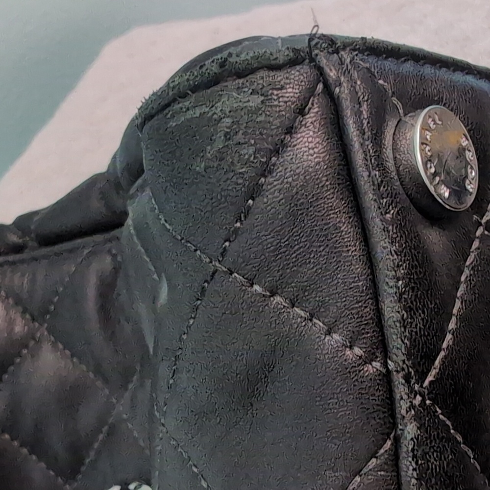 Michael Kors Susannah Quilted Black Leather Shoulder Bag Super Soft Leather - Picture 10 of 13